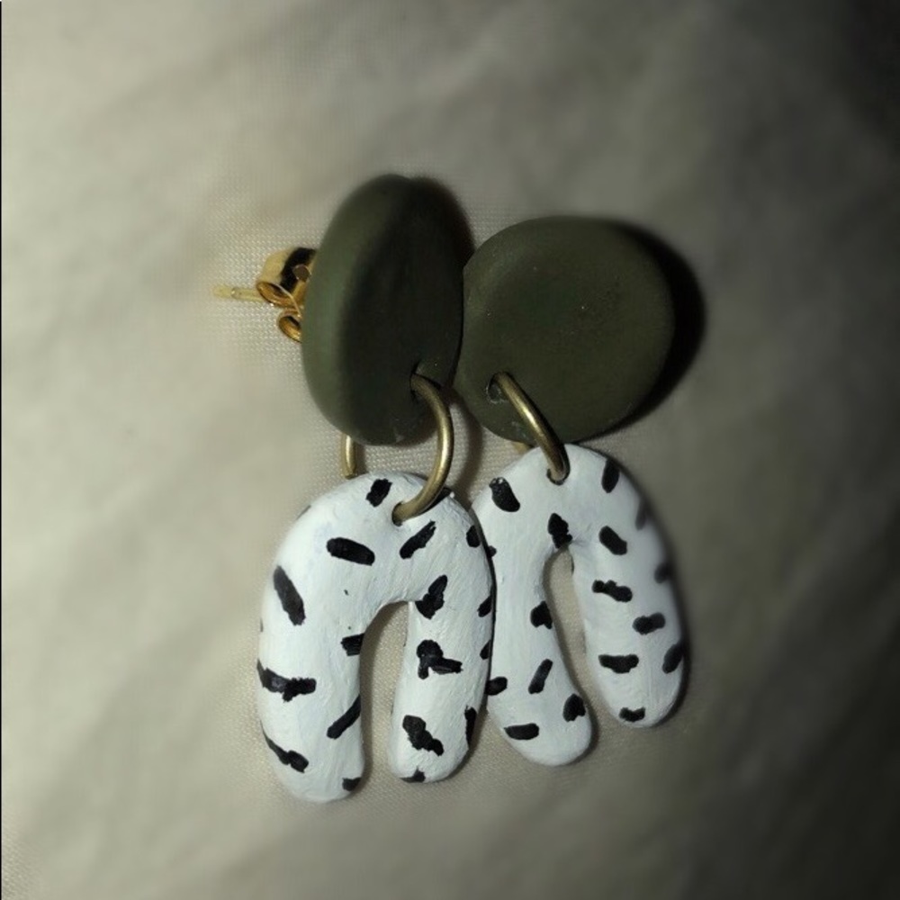 Abstract Earrings - Picture 2 of 3